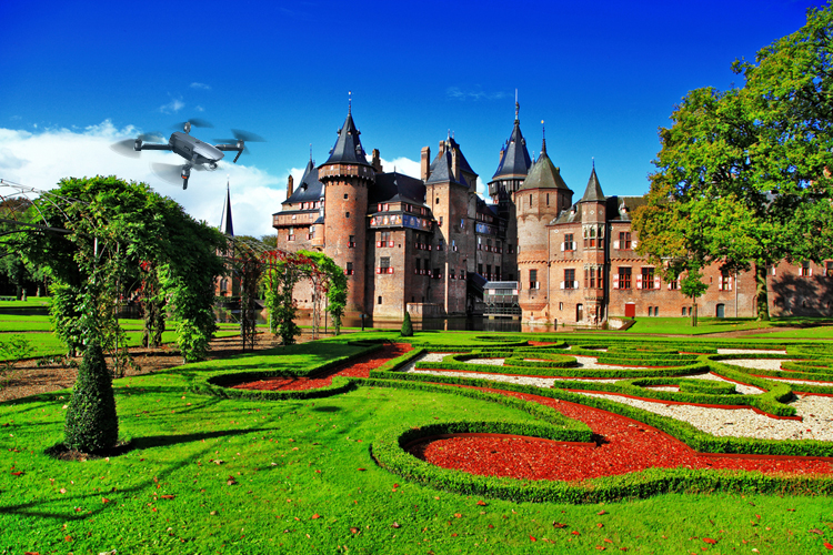 Kasteel De Haar, Utrecht gefilmd met DJI Mavic Pro